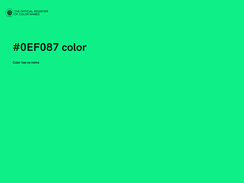 #0EF087 color image