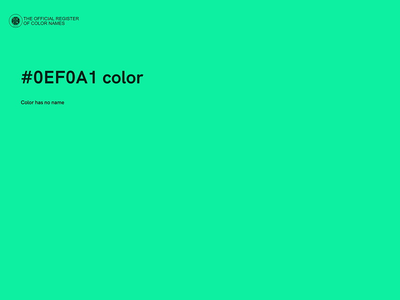 #0EF0A1 color image