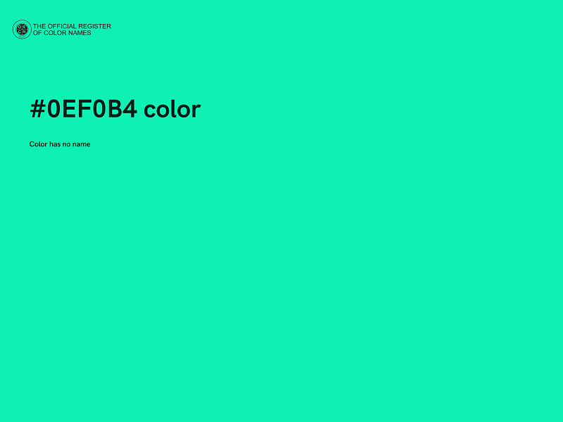 #0EF0B4 color image