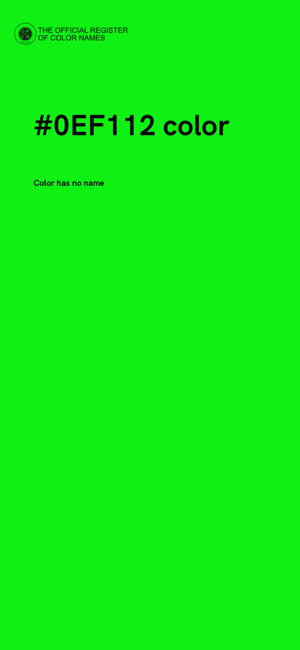 #0EF112 color image