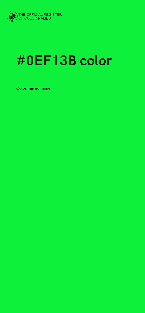 #0EF13B color image