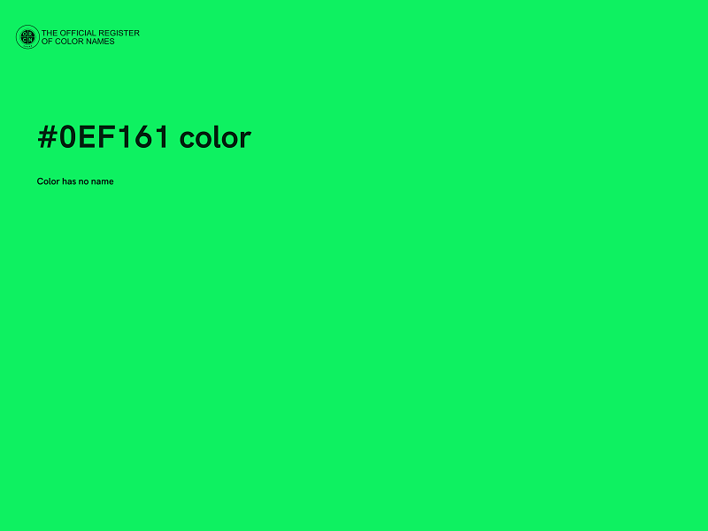 #0EF161 color image
