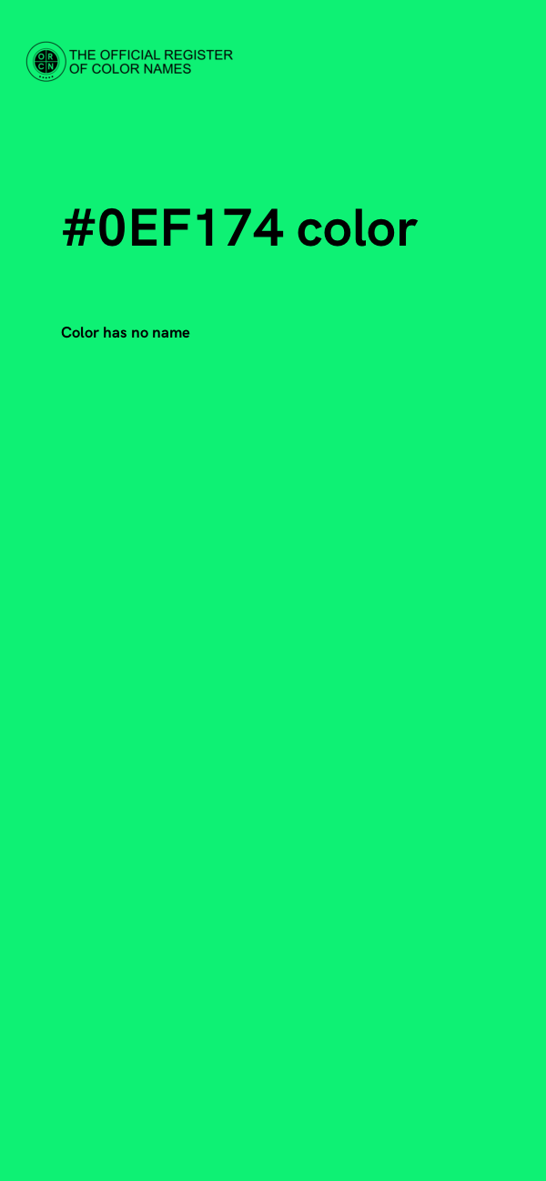 #0EF174 color image