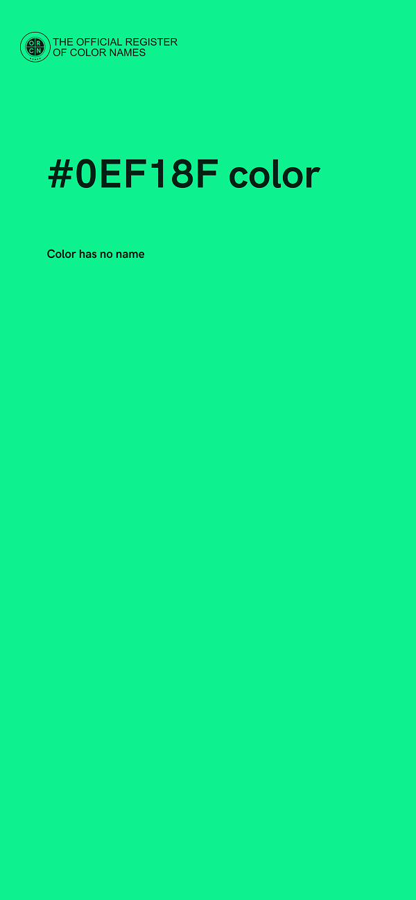 #0EF18F color image