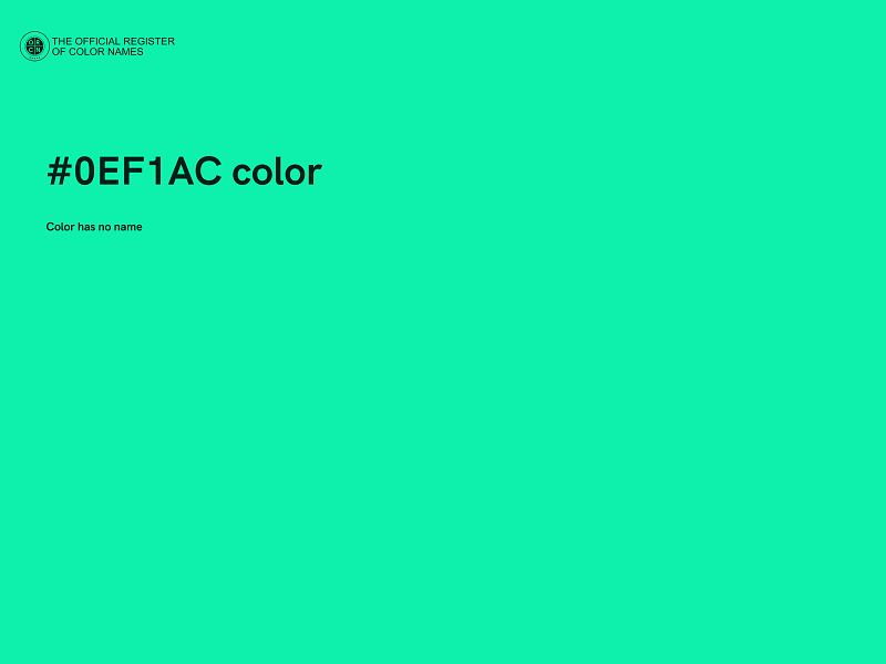 #0EF1AC color image