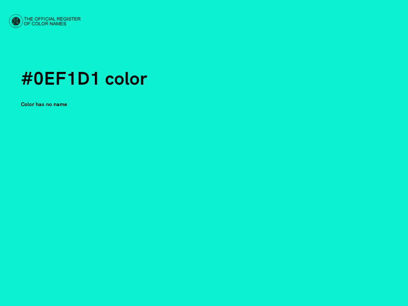 #0EF1D1 color image