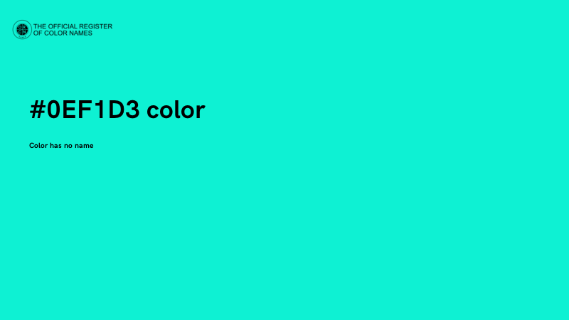 #0EF1D3 color image