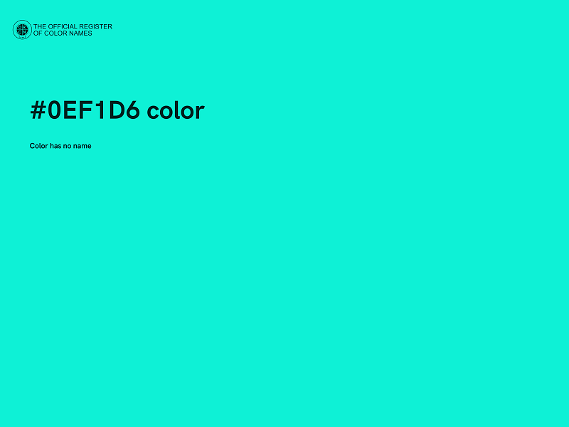 #0EF1D6 color image