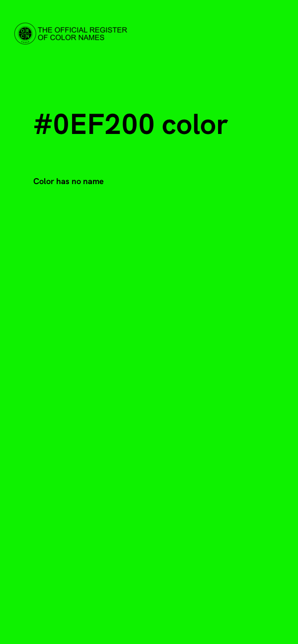 #0EF200 color image