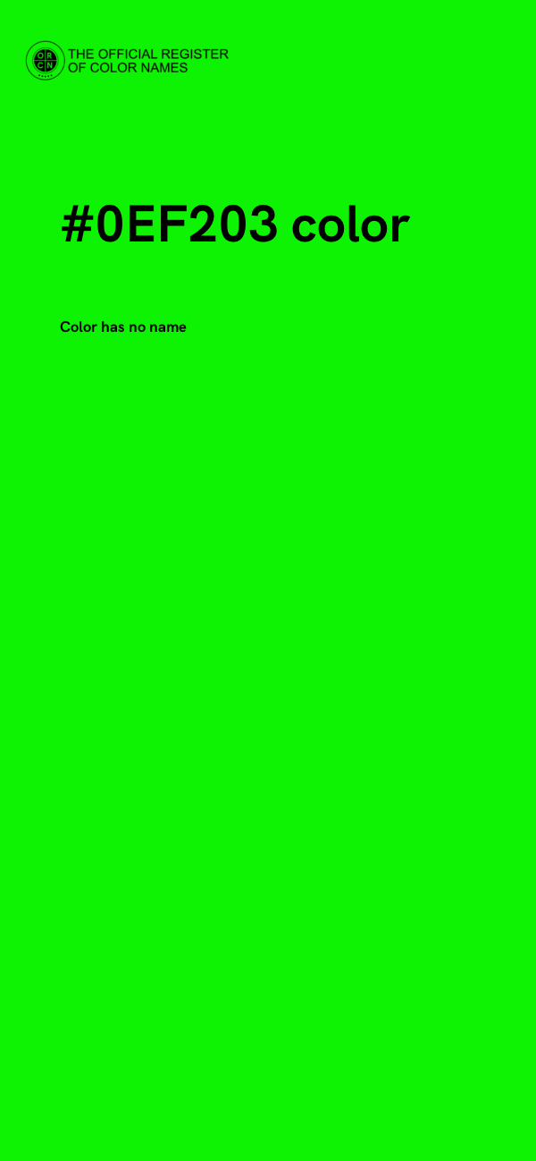 #0EF203 color image