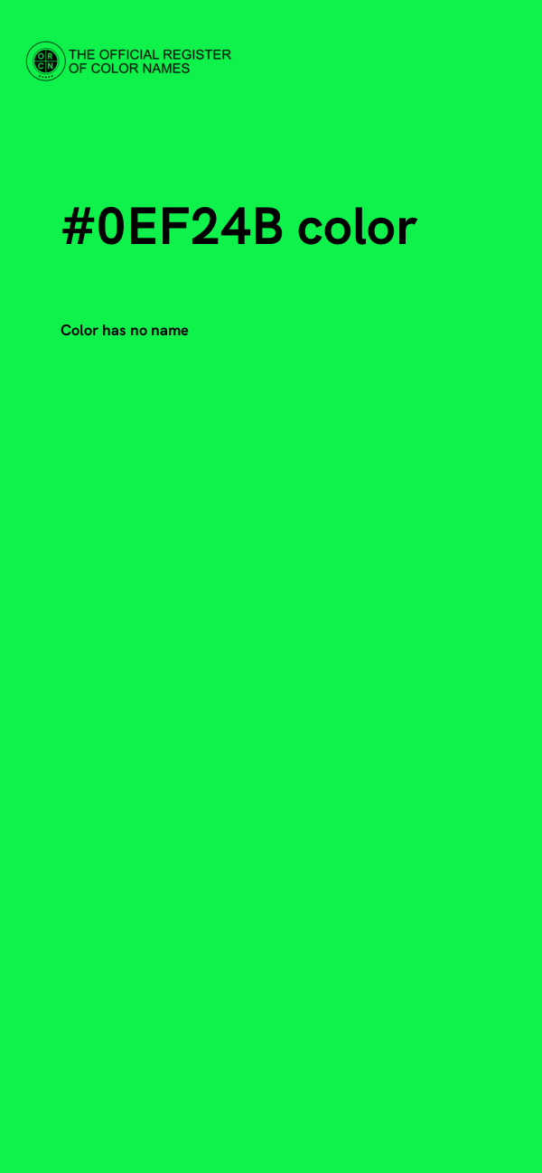#0EF24B color image