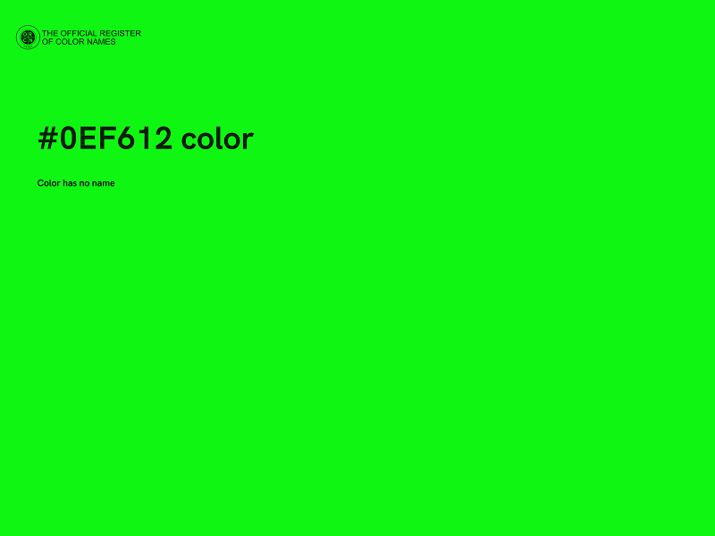 #0EF612 color image