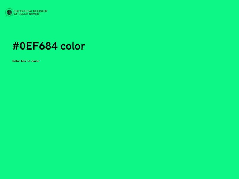 #0EF684 color image
