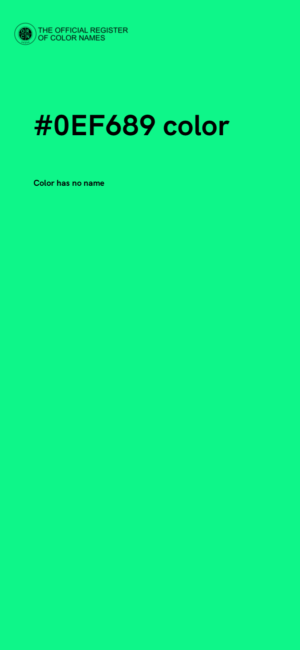 #0EF689 color image