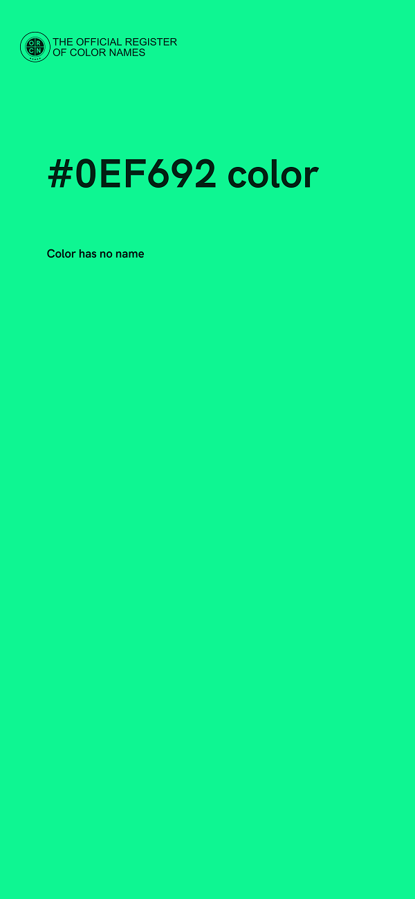 #0EF692 color image