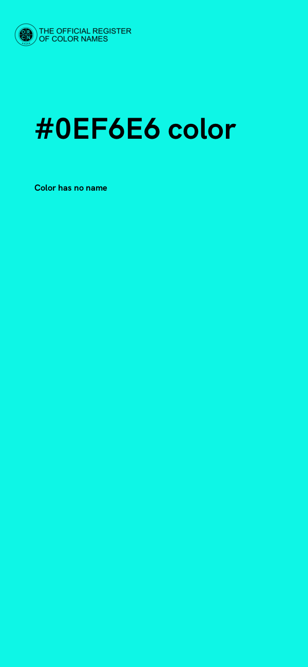 #0EF6E6 color image