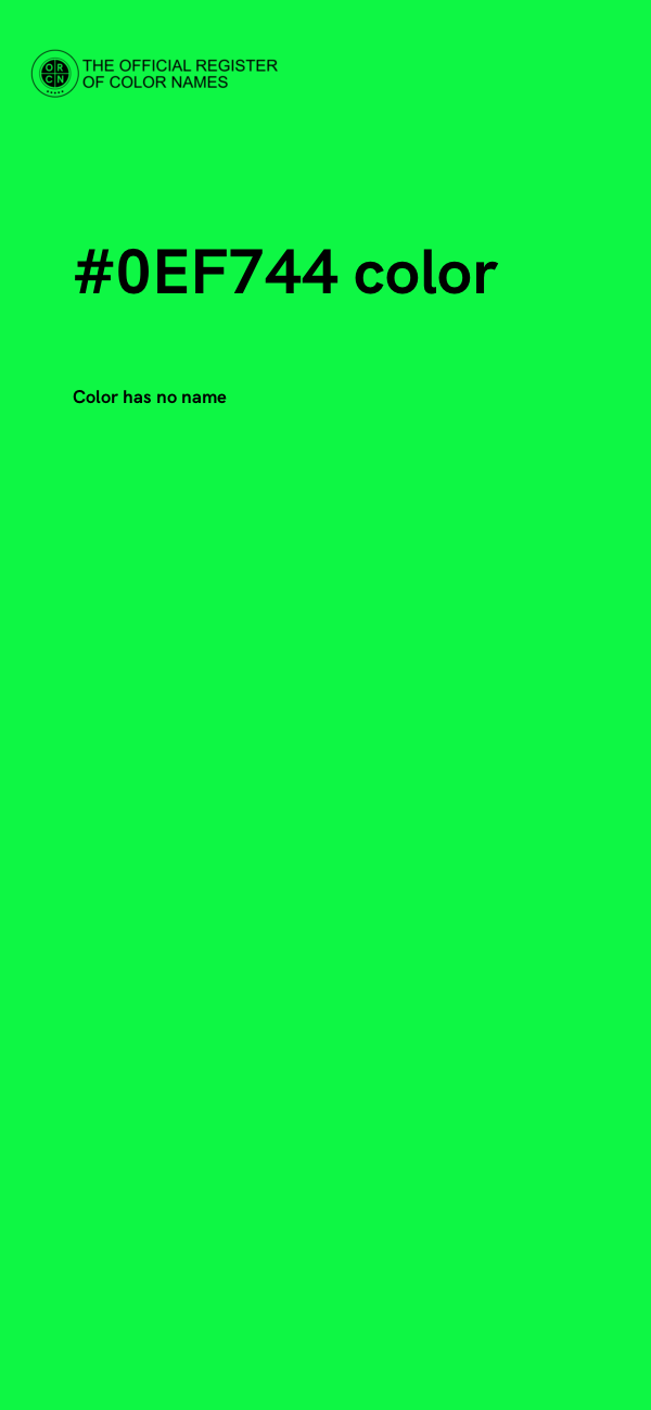 #0EF744 color image