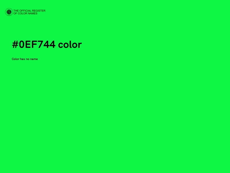 #0EF744 color image