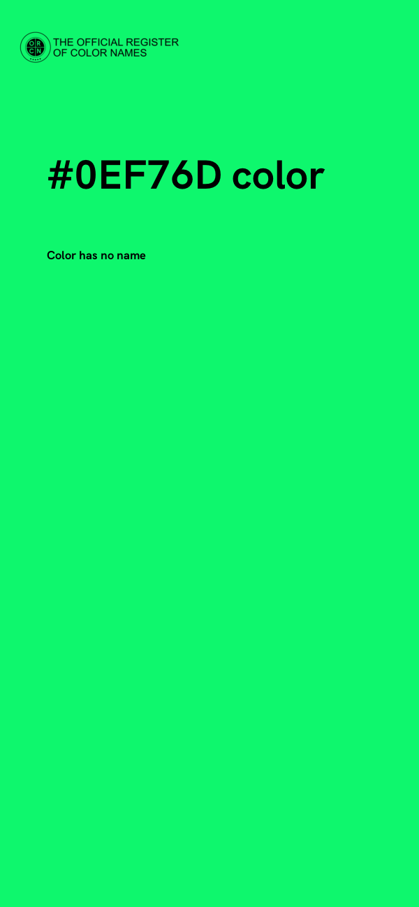 #0EF76D color image