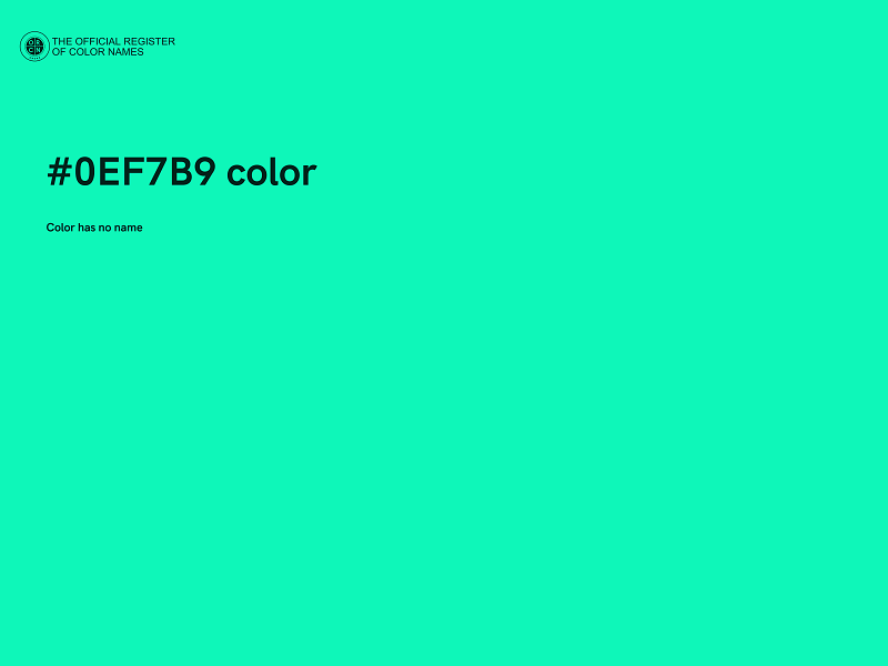 #0EF7B9 color image