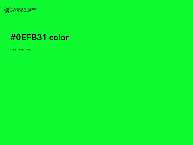 #0EFB31 color image