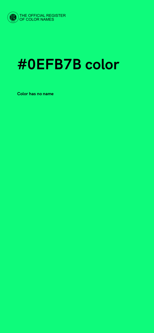 #0EFB7B color image