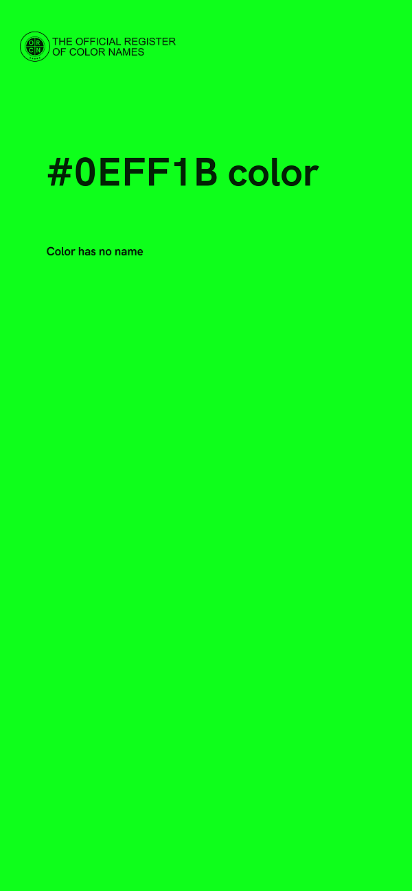 #0EFF1B color image