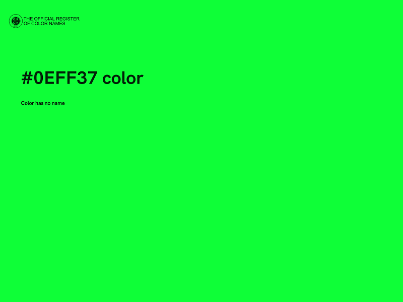 #0EFF37 color image