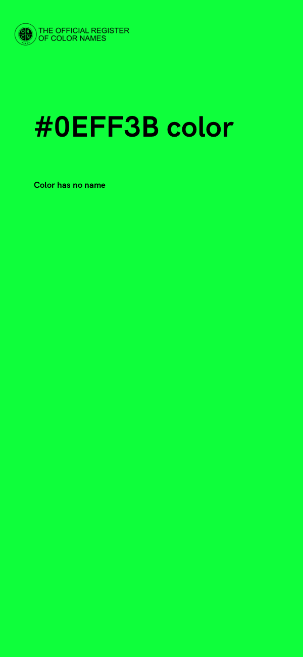 #0EFF3B color image