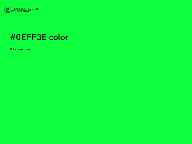 #0EFF3E color image