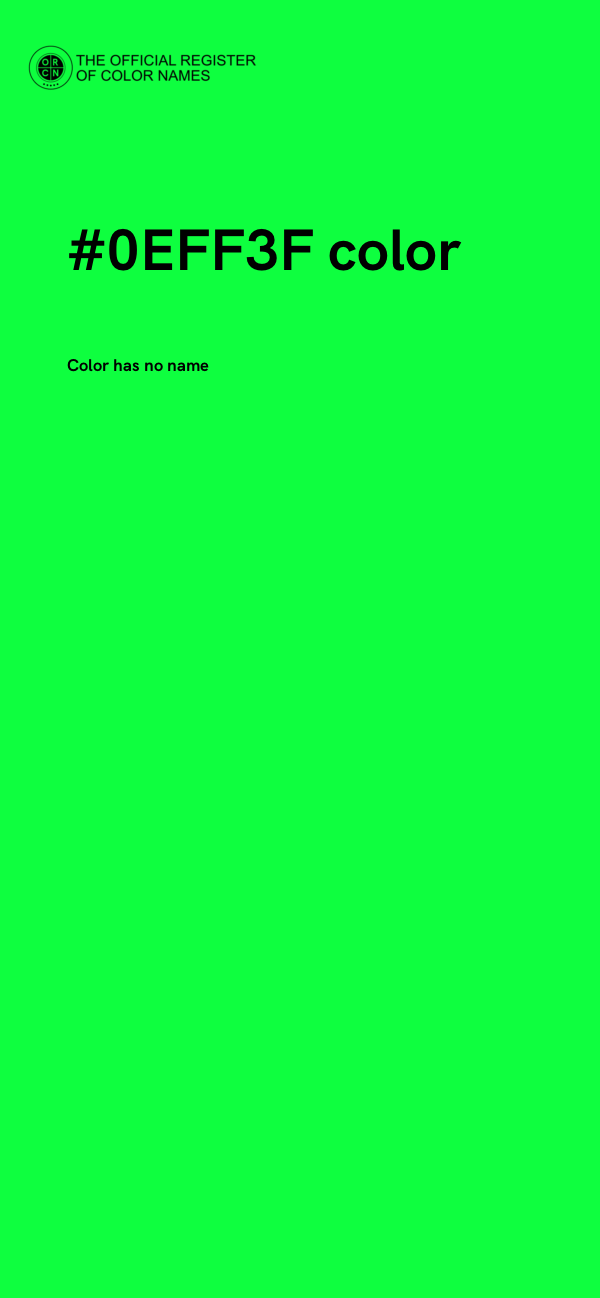 #0EFF3F color image