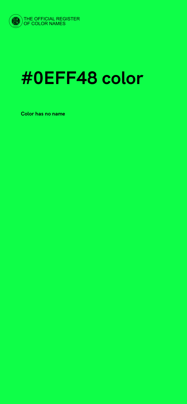 #0EFF48 color image