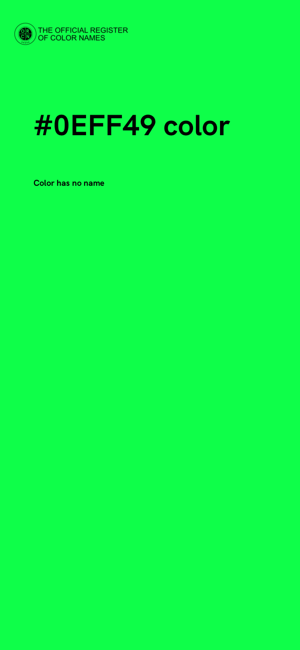 #0EFF49 color image