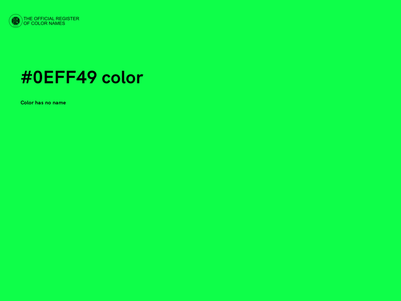 #0EFF49 color image