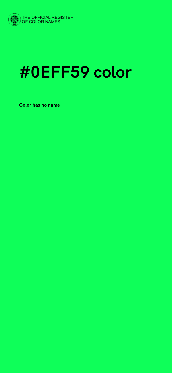 #0EFF59 color image