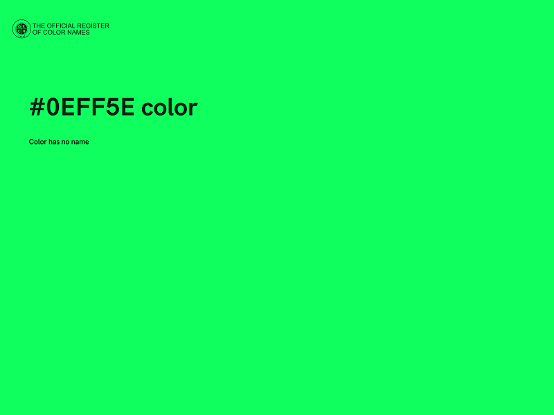 #0EFF5E color image