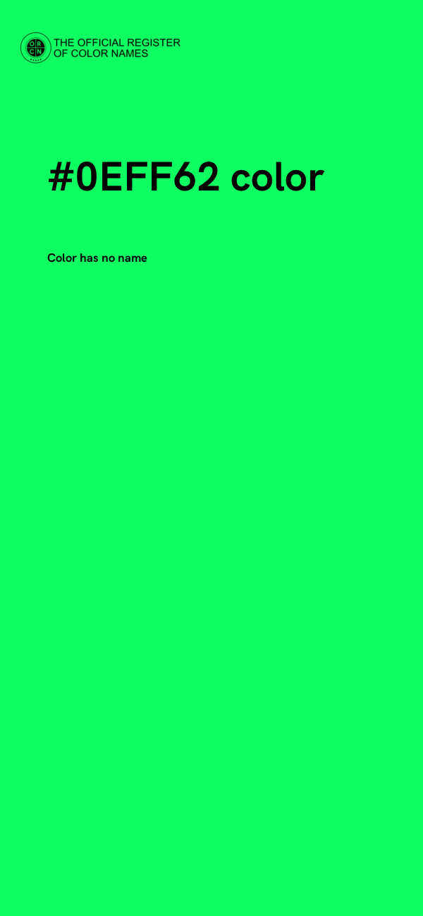#0EFF62 color image