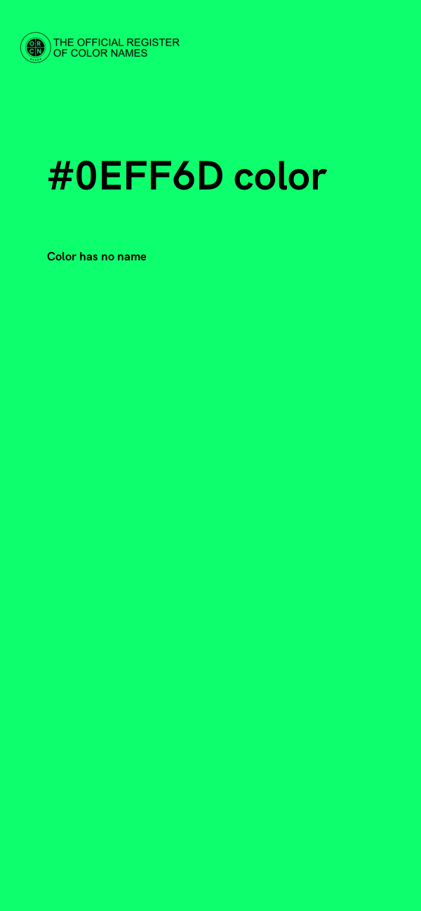 #0EFF6D color image