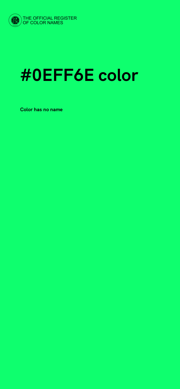 #0EFF6E color image
