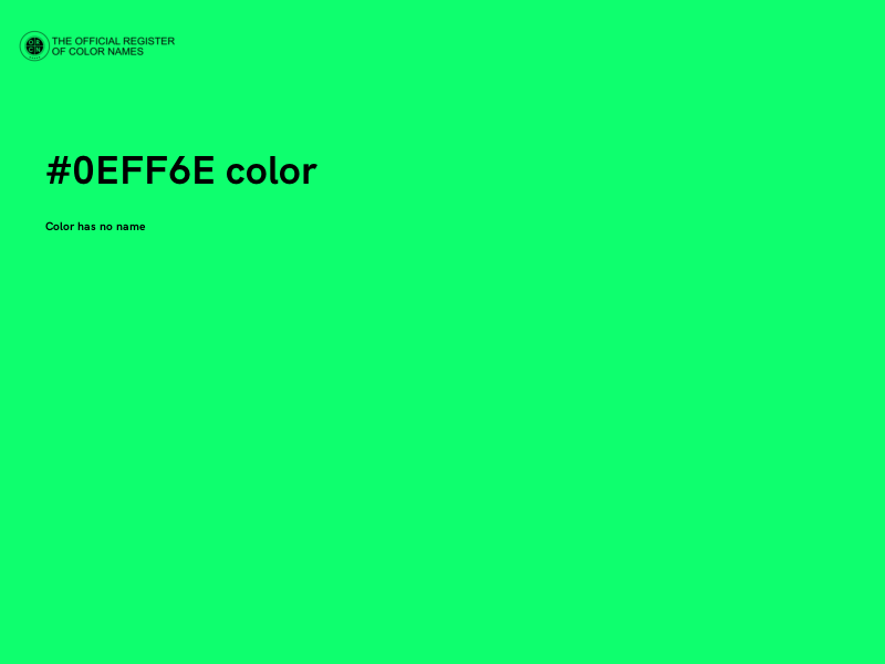 #0EFF6E color image