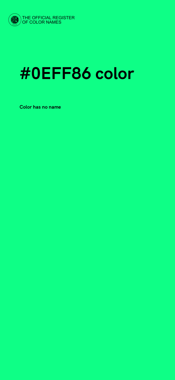 #0EFF86 color image