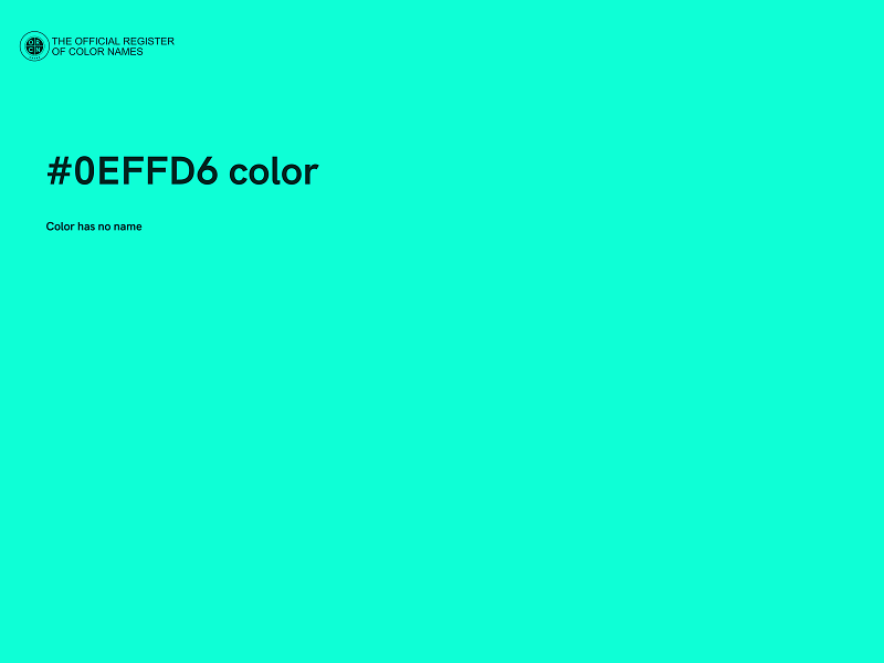 #0EFFD6 color image