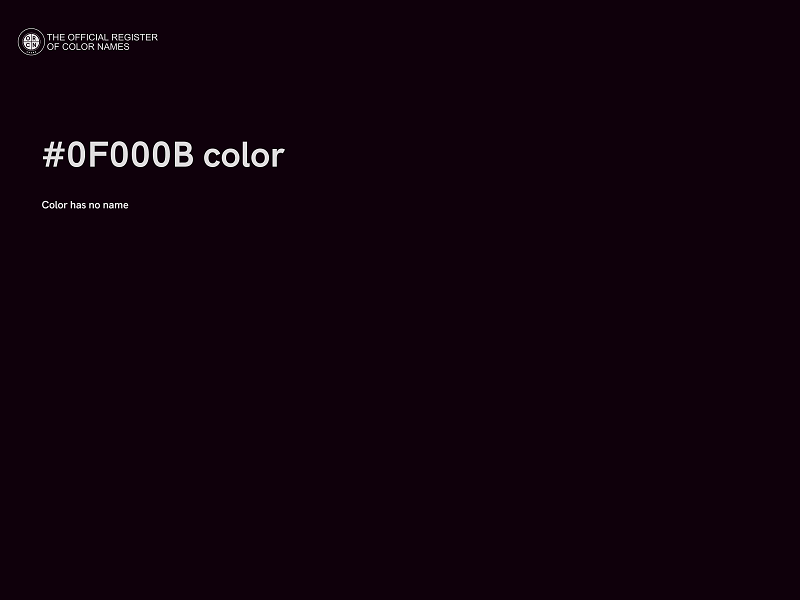 #0F000B color image