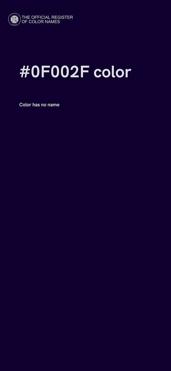 #0F002F color image