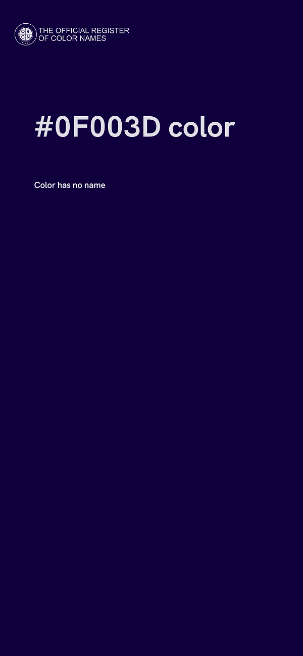 #0F003D color image