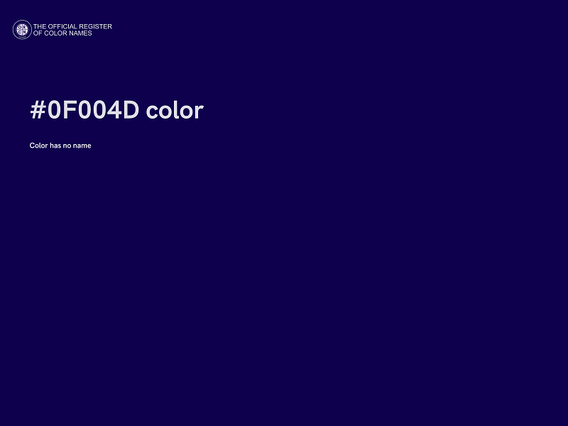 #0F004D color image