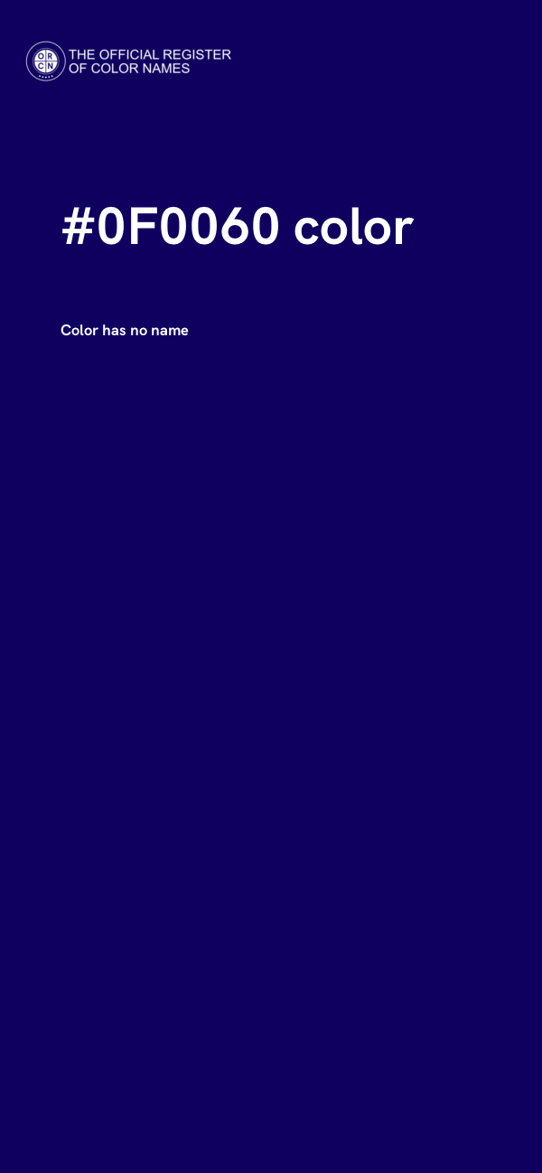 #0F0060 color image