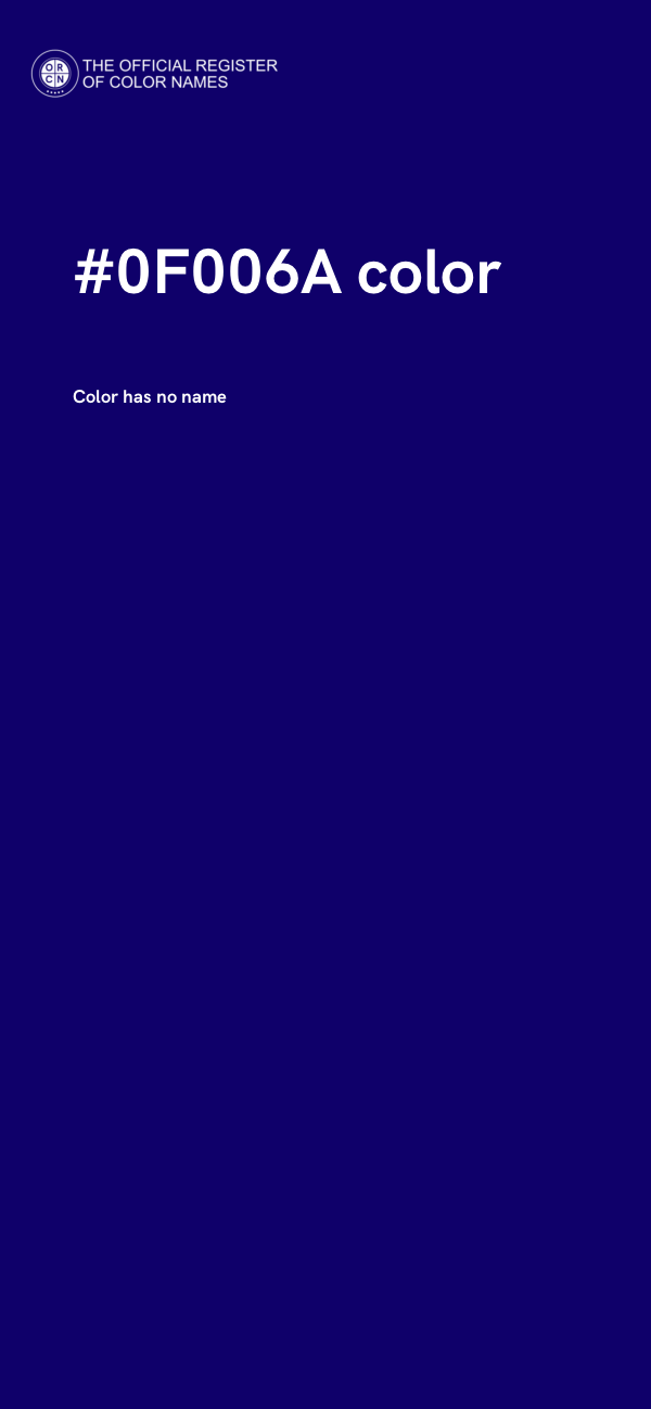 #0F006A color image