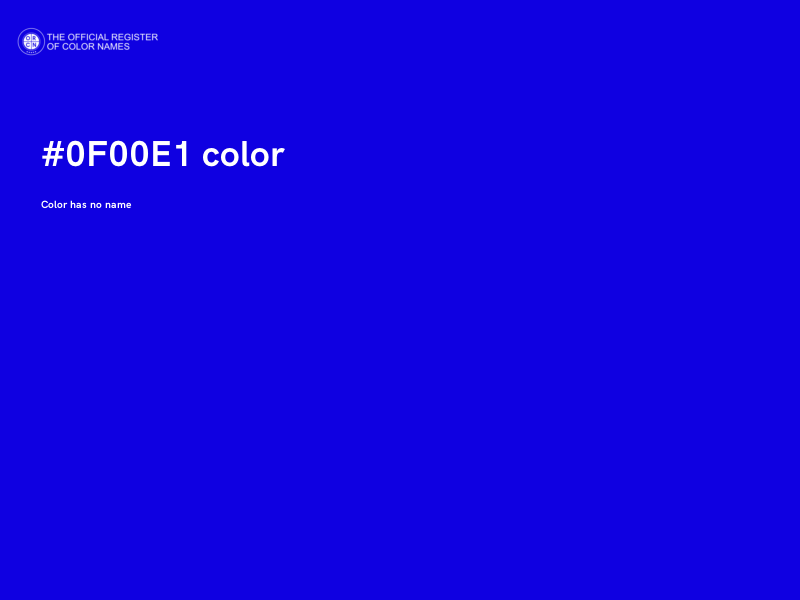 #0F00E1 color image