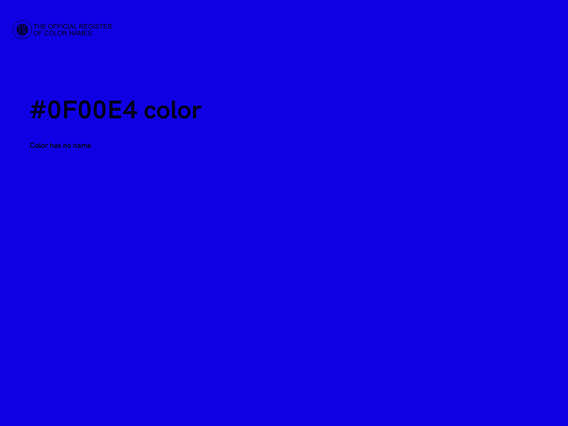 #0F00E4 color image